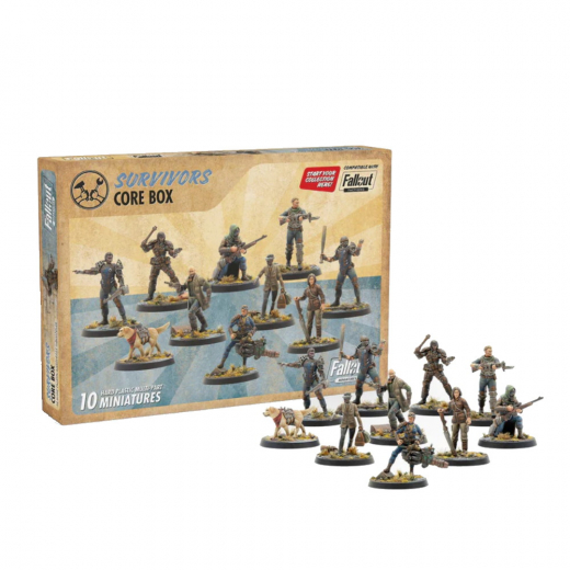 Fallout Miniatures: Survivors Core Box (Exp.) i gruppen SELSKABSSPIL / Udvidelser hos Spelexperten (MUH01620112)