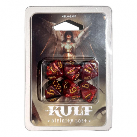 Kult: Divinity Lost RPG - Dice Set Inferno Edition i gruppen SELSKABSSPIL / Rollespil / Kult hos Spelexperten (MUH052420)