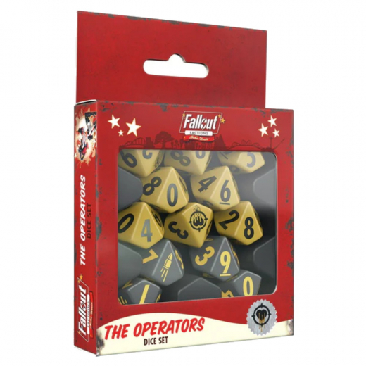 Fallout Factions: Dice Set - The Operators i gruppen SELSKABSSPIL / Tilbehør / Terninger & tilbehør hos Spelexperten (MUH107005)