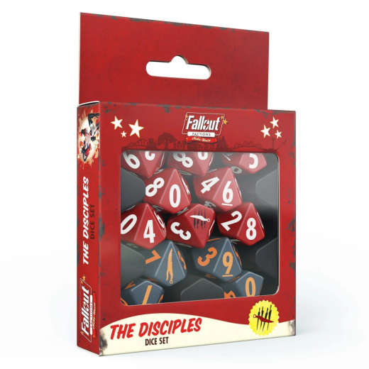 Fallout Factions: Dice Set - The Disciples i gruppen SELSKABSSPIL / Tilbehør / Terninger & tilbehør hos Spelexperten (MUH107006)