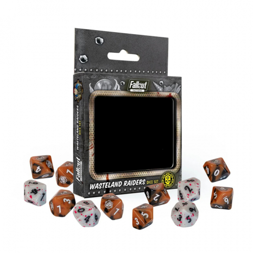 Fallout Factions: Dice Set - Wasteland Raiders i gruppen SELSKABSSPIL / Tilbehør / Terninger & tilbehør hos Spelexperten (MUH107020)