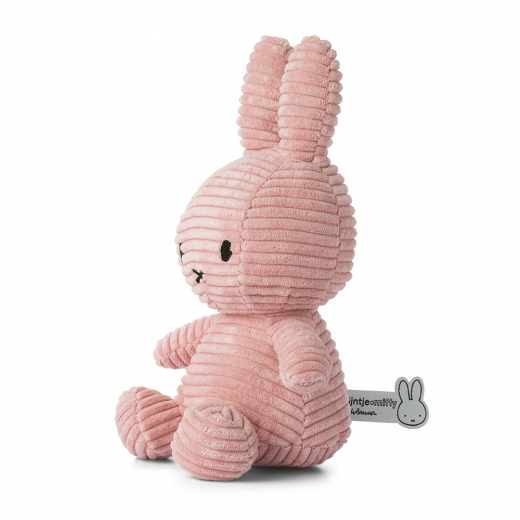 Miffy Corduroy - 23 cm, Pink i gruppen LEGETØJ / Tøjdyr hos Spelexperten (MY208)