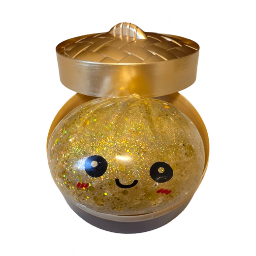 Gold Mystery Bun Squishy, 10 cm i gruppen LEGETØJ / Fidgets hos Spelexperten (NF-TBF-GMS-001)