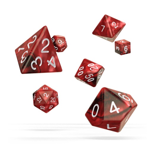 Oakie Doakie Dice RPG Set Gemidice - Vampire 7 pack i gruppen SELSKABSSPIL / Tilbehør / Terninger & tilbehør hos Spelexperten (ODD500037)