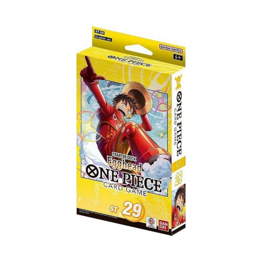 One Piece Card Game: Egghead Starter Yellow Deck ST-29 i gruppen SELSKABSSPIL / Kortspil hos Spelexperten (OPCGST29)