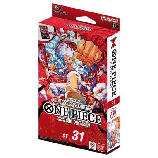One Piece Card Game: Monkey.D.Luffy Red Starter Deck ST-31 i gruppen SELSKABSSPIL / Kortspil hos Spelexperten (OPCGST31)