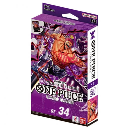 One Piece Card Game: Charlotte Katakuri Purple Starter Deck ST-34 i gruppen SELSKABSSPIL / Kortspil hos Spelexperten (OPCGST34)