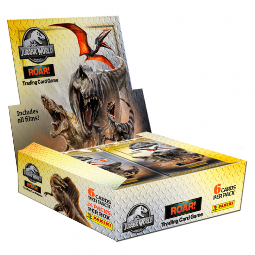 Jurassic World Roar - Samlekort Booster Display i gruppen SELSKABSSPIL / Samlekort hos Spelexperten (PAN2529-DIS)