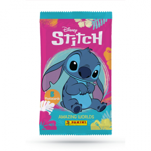 Stitch Amazing World Trading Card  Booster Pakke i gruppen SELSKABSSPIL / Samlekort hos Spelexperten (PAN2555)