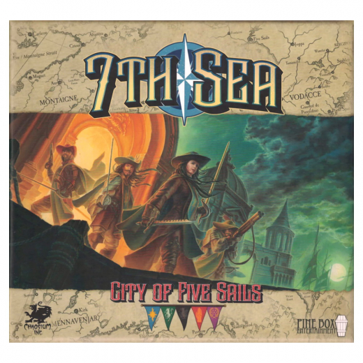 7th Sea: City of Five Sails i gruppen SELSKABSSPIL / Kortspil hos Spelexperten (PBE03001)