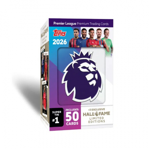 Topps Premier League Cards 2026 Super Tin #1 i gruppen SELSKABSSPIL / Samlekort hos Spelexperten (PL25-05-1)