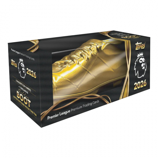 Topps Premier League 2026 Golden Boot Tin i gruppen LEGETØJ / Collectibles hos Spelexperten (PL25-06)