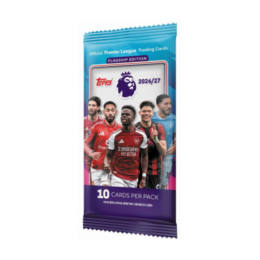 Topps Premier League Cards 2026/27 Booster - Flagship Edition i gruppen SELSKABSSPIL / Samlekort hos Spelexperten (PL26-01)