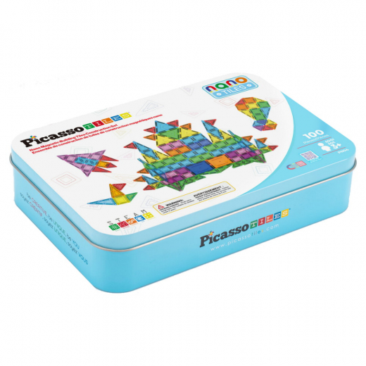 PicassoTiles Magnetic Nano Tiles 100 Brikker i gruppen LEGETØJ / Byggeklodser / PicassoTiles hos Spelexperten (PN04)