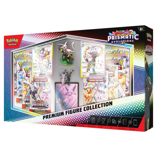 Pokémon TCG: Prismatic Evolutions Premium Figure Collection i gruppen SELSKABSSPIL / Pokémon hos Spelexperten (POK10030)
