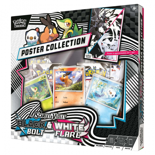 Pokémon TCG: Black Bolt & White Flare Poster Collection i gruppen SELSKABSSPIL / Pokémon hos Spelexperten (POK10040)