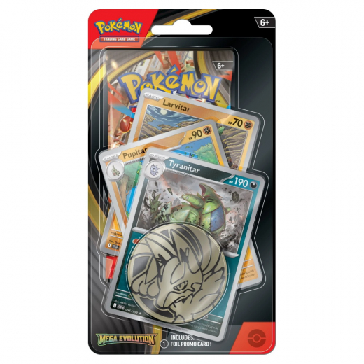 Pokémon TCG: Mega Evolution Premium Checklane Tyranitar i gruppen SELSKABSSPIL / Pokémon hos Spelexperten (POK10053-107-LPT)