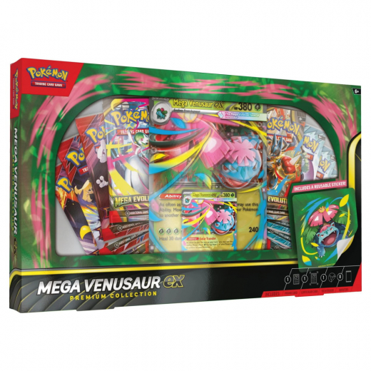 Pokémon TCG: Mega Venusaur ex Premium Collection i gruppen SELSKABSSPIL / Pokémon hos Spelexperten (POK10121-101)