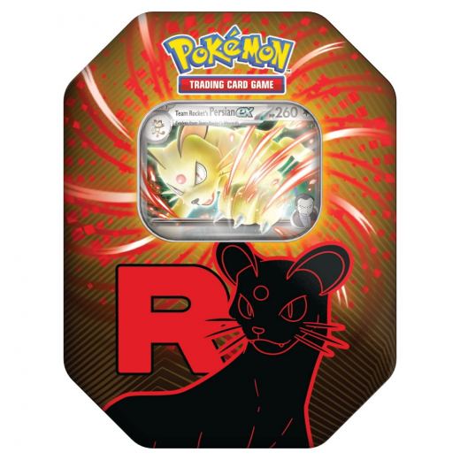 Pokémon TCG: Team Rocket Tin - Persian ex i gruppen SELSKABSSPIL / Pokémon hos Spelexperten (POK10135-PER)