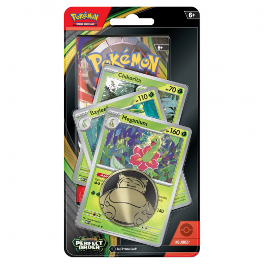 Pokémon TCG: Perfect Order - Premium Checklane Meganium i gruppen SELSKABSSPIL / Pokémon hos Spelexperten (POK10374-CBM)