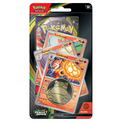 Pokémon TCG: Perfect Order - Premium Checklane Cinderace i gruppen SELSKABSSPIL / Pokémon hos Spelexperten (POK10374-SRC)