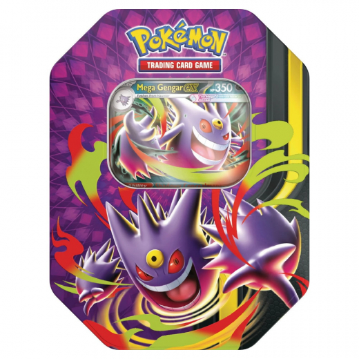Pokémon TCG: Mega Gengar ex Tin - Summer 2026 i gruppen SELSKABSSPIL / Pokémon hos Spelexperten (POK10389-GEN)