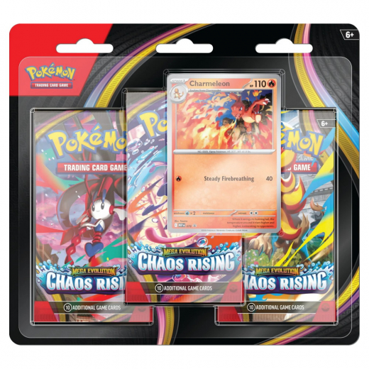 Pokémon TCG: Chaos Rising - Booster 3-Pack Charmeleon i gruppen SELSKABSSPIL / Pokémon hos Spelexperten (POK10401-101)