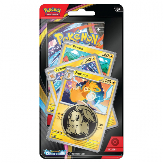 Pokémon TCG: Chaos Rising - Premium Checklane Pawmot i gruppen SELSKABSSPIL / Pokémon hos Spelexperten (POK10405-PPP)