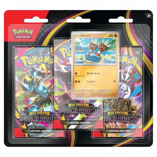 Pokémon TCG: Pitch Black - Booster 3-Pack Binacle i gruppen SELSKABSSPIL / Pokémon hos Spelexperten (POK10419-101)