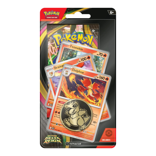 Pokémon TCG: Delta Reign - Premium Checklane Delphox i gruppen SELSKABSSPIL / Pokémon hos Spelexperten (POK10444-FBD)