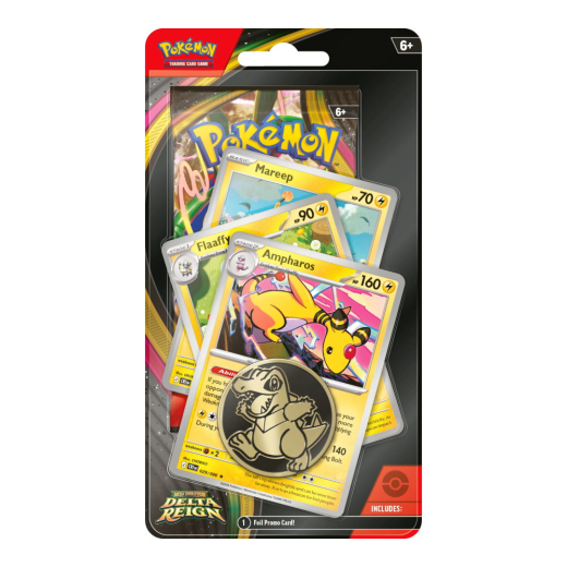 Pokémon TCG: Delta Reign - Premium Checklane Ampharos i gruppen SELSKABSSPIL / Pokémon hos Spelexperten (POK10444-MFA)