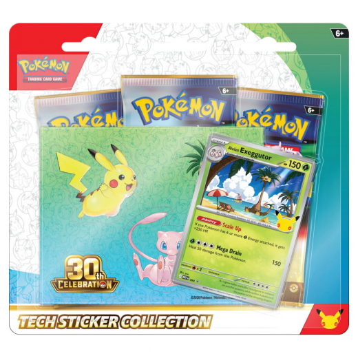 Pokémon TCG: 30th Celebration - Exeggutor Tech Sticker Collection i gruppen SELSKABSSPIL / Pokémon hos Spelexperten (POK10449-101-EXE)