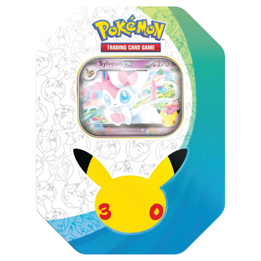 Pokémon TCG: 30th Celebration - Sylveon Tin i gruppen SELSKABSSPIL / Pokémon hos Spelexperten (POK10466-101-SYL)