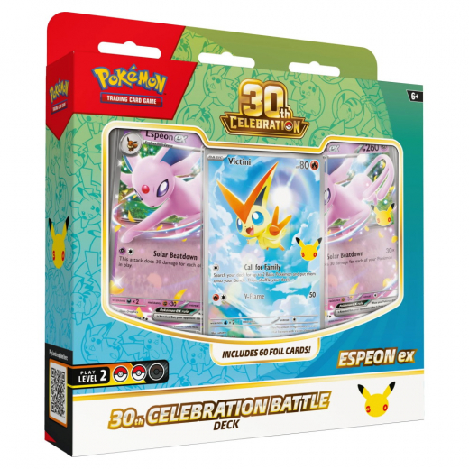 Pokémon TCG: 30th Celebration - Espeon ex Battle Deck i gruppen SELSKABSSPIL / Pokémon hos Spelexperten (POK10468-101-ESP)