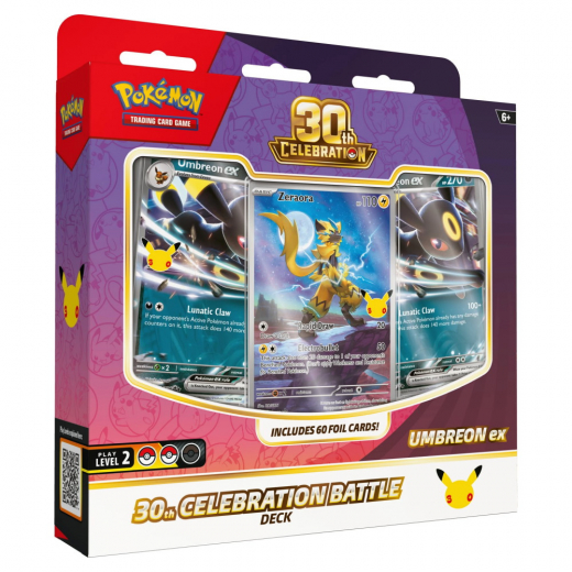 Pokémon TCG: 30th Celebration - Umbreon ex Battle Deck i gruppen SELSKABSSPIL / Pokémon hos Spelexperten (POK10468-101-UMB)