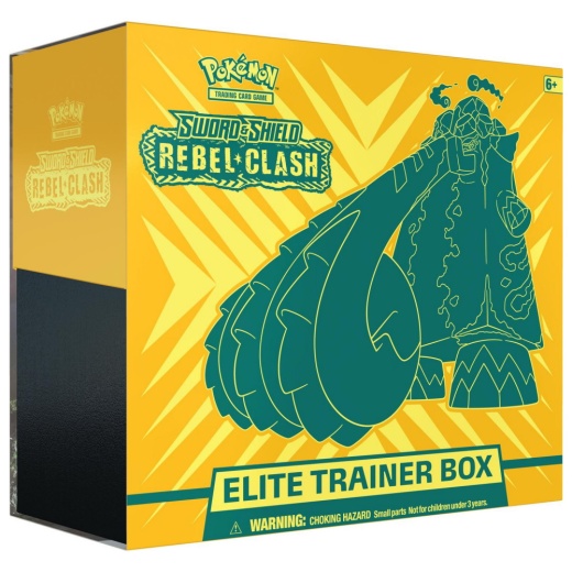 Pokémon TCG: Sword & Shield - Rebel Clash Elite Trainer Box i gruppen  hos Spelexperten (POK80700)