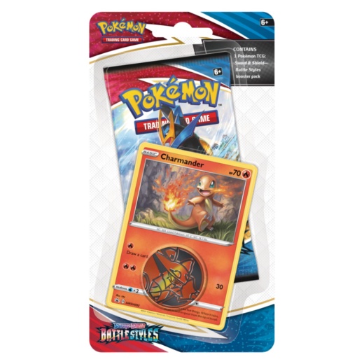 Pokémon TCG: Battle Styles Checklane - Charmander i gruppen  hos Spelexperten (POK80823-CHA)