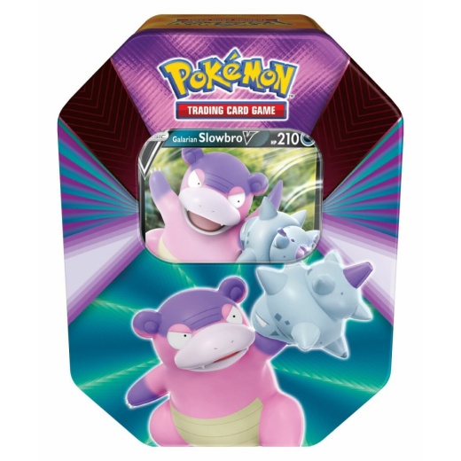 Pokémon TCG: V Forces Tin - Galarian Slowbro V i gruppen SELSKABSSPIL / Pokémon hos Spelexperten (POK80840-SLO)