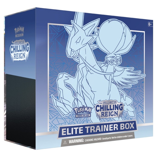 Pokémon TCG: Chilling Reign - Elite Trainer Box Ice Rider Calyrex i gruppen  hos Spelexperten (POK80863-ICE)