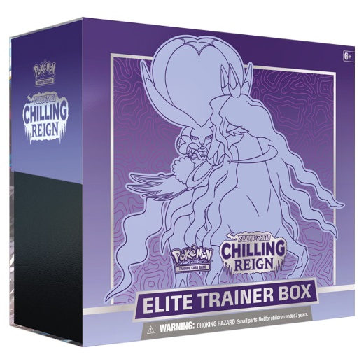 Pokémon TCG: Chilling Reign - Elite Trainer Box Shadow Rider Calyrex i gruppen SELSKABSSPIL / Pokémon hos Spelexperten (POK80863-SHA)