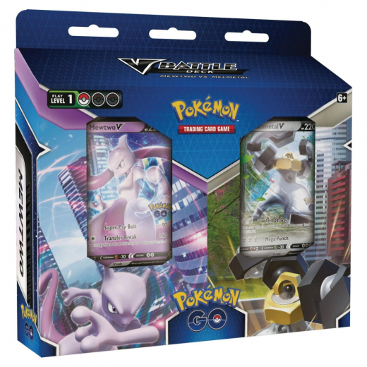 Pokémon TCG: Pokémon GO Battle Decks - Mewtwo V vs. Melmetal V i gruppen SELSKABSSPIL / Pokémon hos Spelexperten (POK85049)