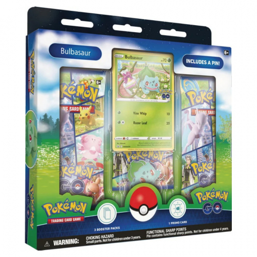 Pokémon TCG: Pokémon GO Pin Collections - Bulbasaur i gruppen SELSKABSSPIL / Pokémon hos Spelexperten (POK85081-BUL)