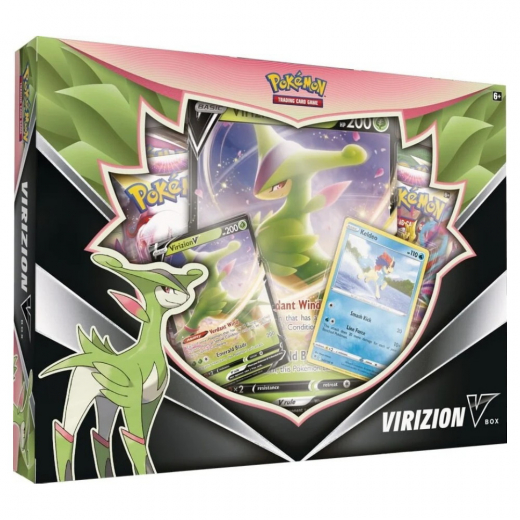 Pokémon TCG: Virizion V Box i gruppen SELSKABSSPIL / Pokémon hos Spelexperten (POK85120)