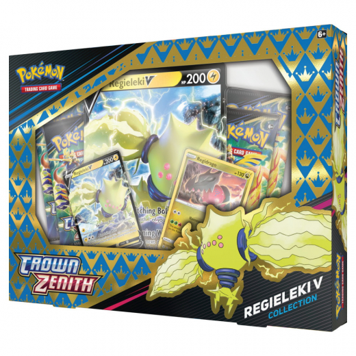 Pokémon TCG: Crown Zenith Collection Regieleki V i gruppen SELSKABSSPIL / Pokémon hos Spelexperten (POK85183-ELE)