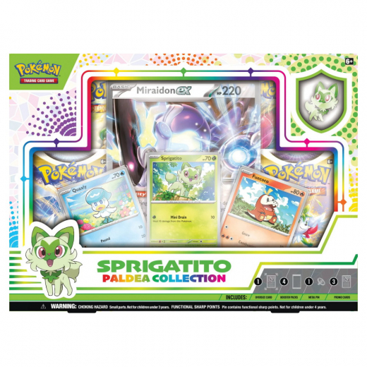Pokémon TCG:  Paldea Collection - Sprigatito i gruppen SELSKABSSPIL / Pokémon hos Spelexperten (POK85211-SPR)