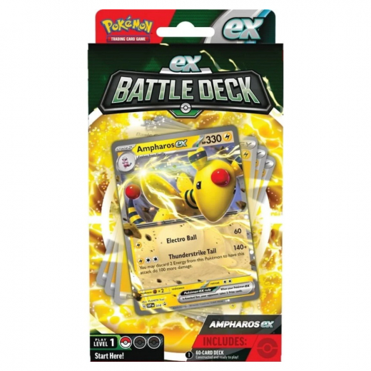 Pokémon TCG:  Battle Deck - Ampharos EX i gruppen SELSKABSSPIL / Pokémon hos Spelexperten (POK85228-AMP)