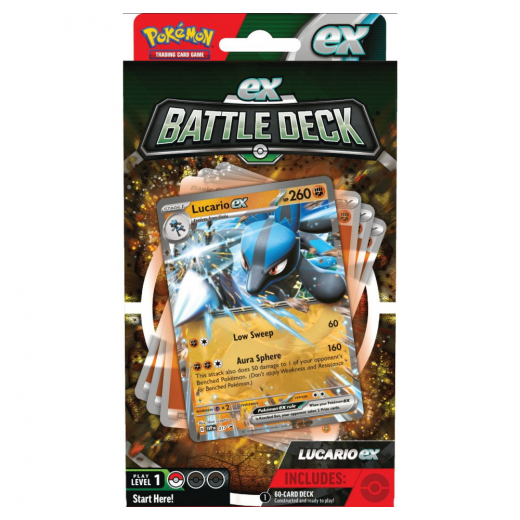 Pokémon TCG:  Battle Deck - Lucario EX i gruppen SELSKABSSPIL / Pokémon hos Spelexperten (POK85228)