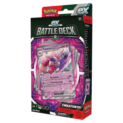 Pokémon TCG: Tinkaton ex Battle Deck i gruppen SELSKABSSPIL / Kortspil hos Spelexperten (POK85240-TIN)