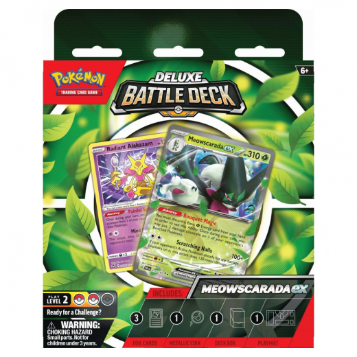 Pokémon TCG: Deluxe Battle Deck - Meowscarada ex i gruppen SELSKABSSPIL / Pokémon hos Spelexperten (POK85258-MEO)