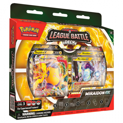 Pokémon TCG:  League Battle Deck - Miraidon ex i gruppen SELSKABSSPIL / Pokémon hos Spelexperten (POK85273)